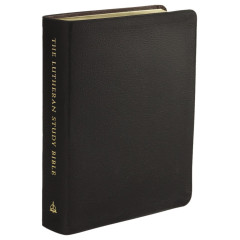 The Lutheran Study Bible - Larger Print - Black Genuine Leather