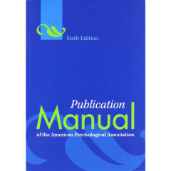 Publication Manual of the American Psychological Association