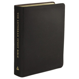 The Lutheran Study Bible - Larger Print - Black Genuine Leather