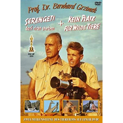 SERENGETI SHALL NOT DIE & NO PLACE FOR WILD ANIMALS - GRZIMEK