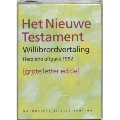 Bijbel het Nieuwe Testament Willibrordvertaling 1992 grote letter editie
